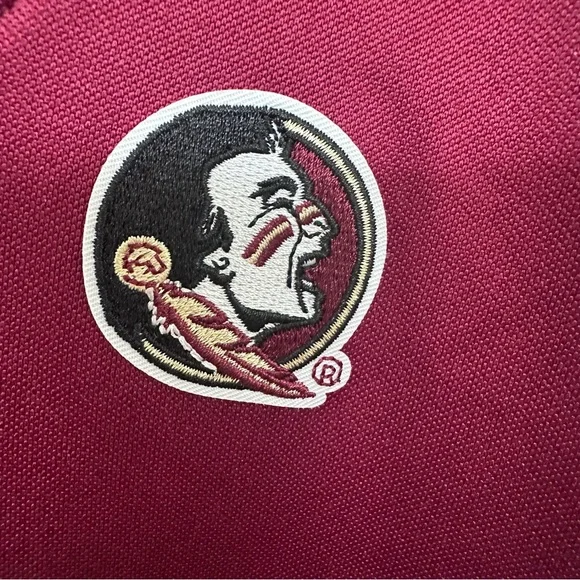 Antigua FSU V-Neck Parker v neck Sweater with Florida State Seminole Logo - Picture 3 of 5